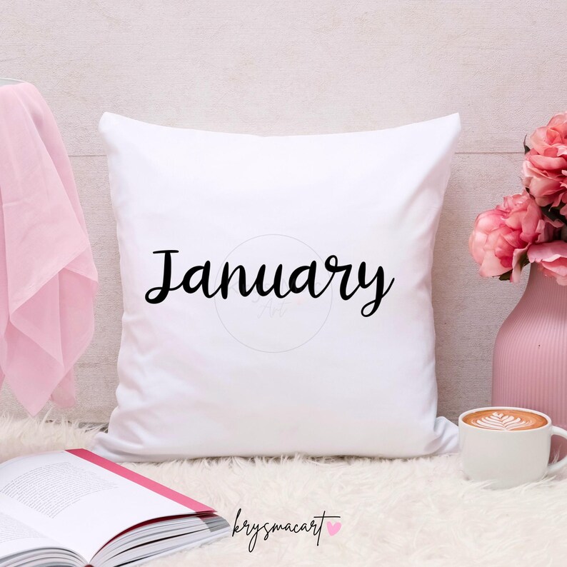 Months of the Year SVG Bundle, Months Label SVG, Png, Jpeg, Cut File ...