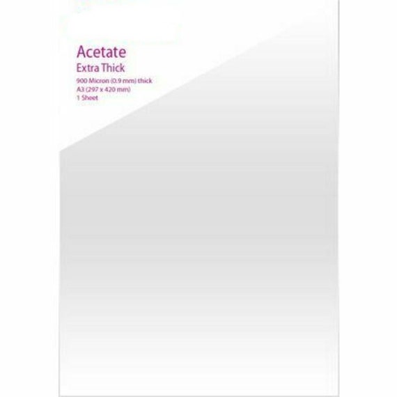 Crafting Acetate Sheets Available in 4 Types Clear 240 - Etsy