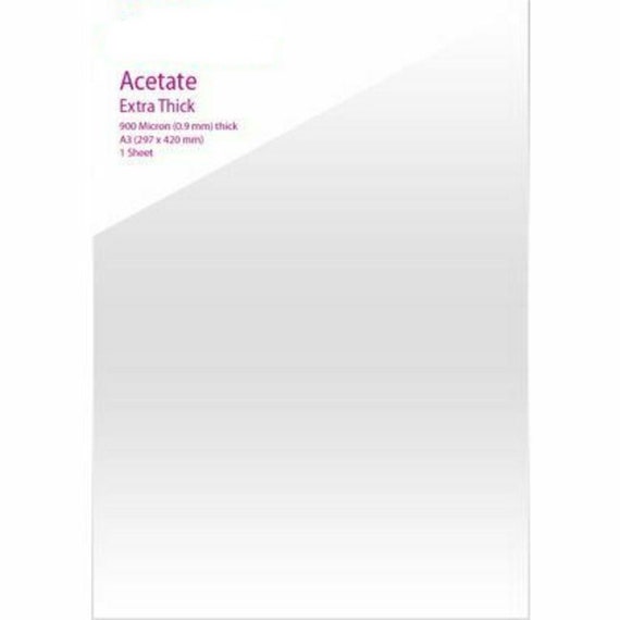 Crafting Acetate Sheets Available in 4 Types Clear 200 Micron, Printable  A4, Self Adhesive A4, Coloured and Extra Thick 0.9mm A3 -  Finland