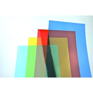 Acetate Sheets A4 OHP Sheet Colour Acetate Clear Film Plastic Light Filter  Gel Reading Aid Thick 100 Micron Reading Aid 