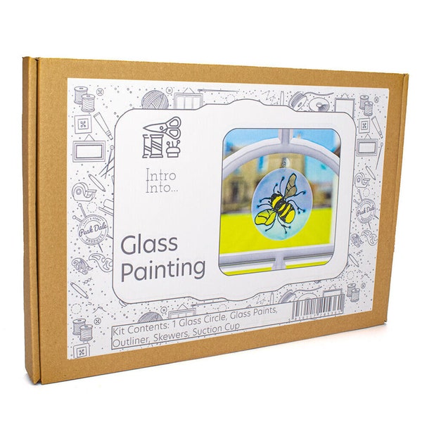Kit de démarrage de peinture sur verre - parfait pour ceux qui souhaitent commencer à fabriquer ou comme passe-temps - contient tout ce dont vous avez besoin.
