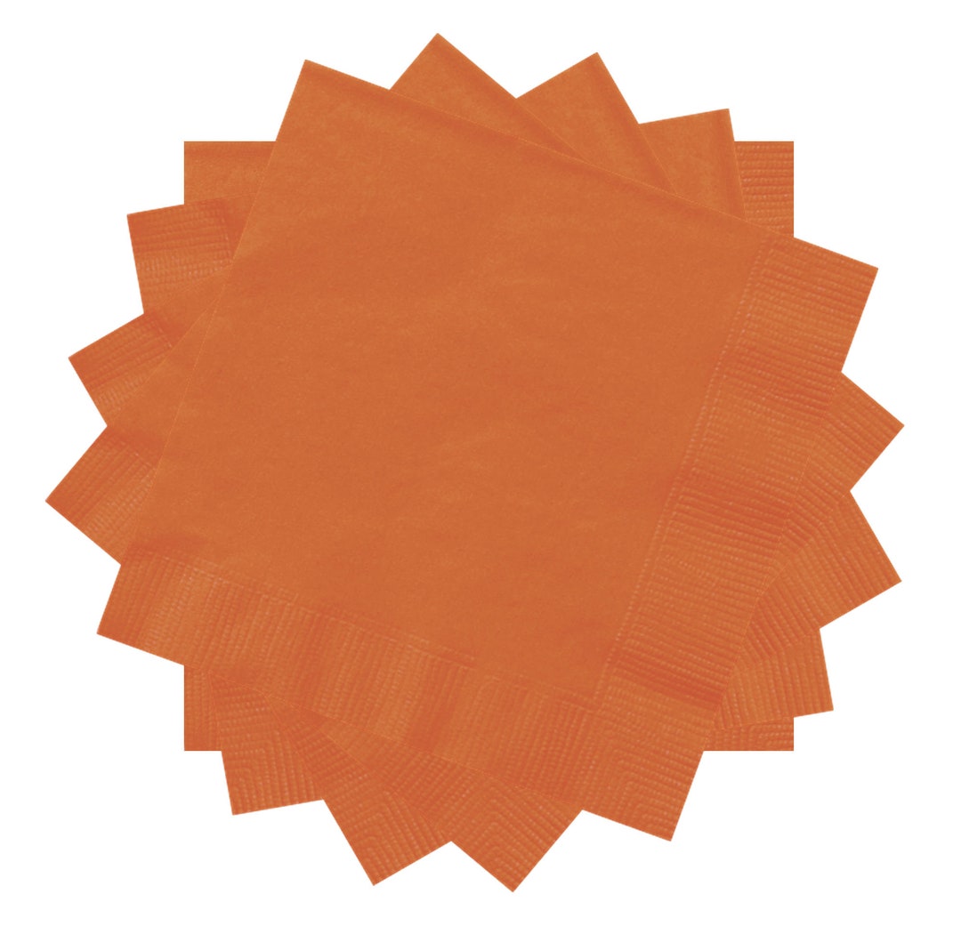 Recyclable Napkins in ORANGE Made From Sustainable Sourced Etsy