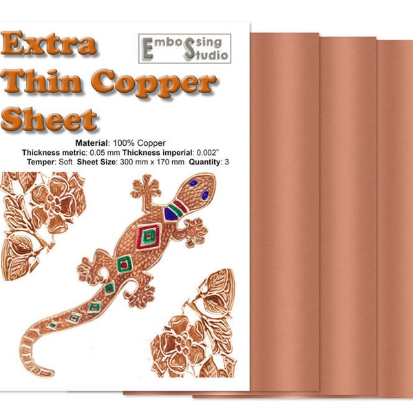 Copper Foil Packs For Embossing And General Craft