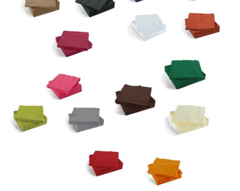 Serviettes de qualité restaurant - 39 cm x 39 cm - Serviettes en papier de luxe recyclables par paquets de 20 ou 50 - Dans un choix de 16 couleurs