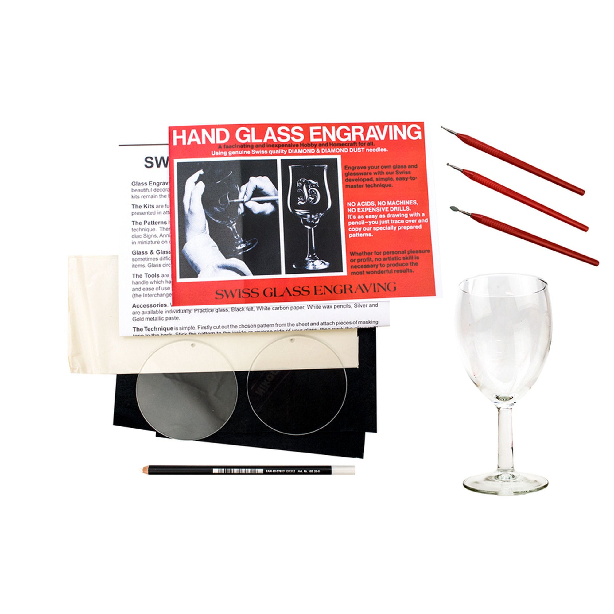 Swiss Glass Engraving Kits, Tools and Mat Great for Engraving Your Own  Designs in Glass -  Israel