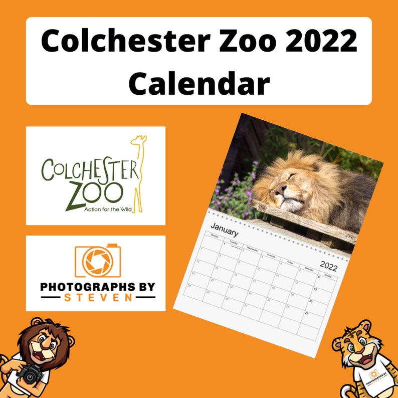 Colchester Zoo 2022 Calendar Etsy