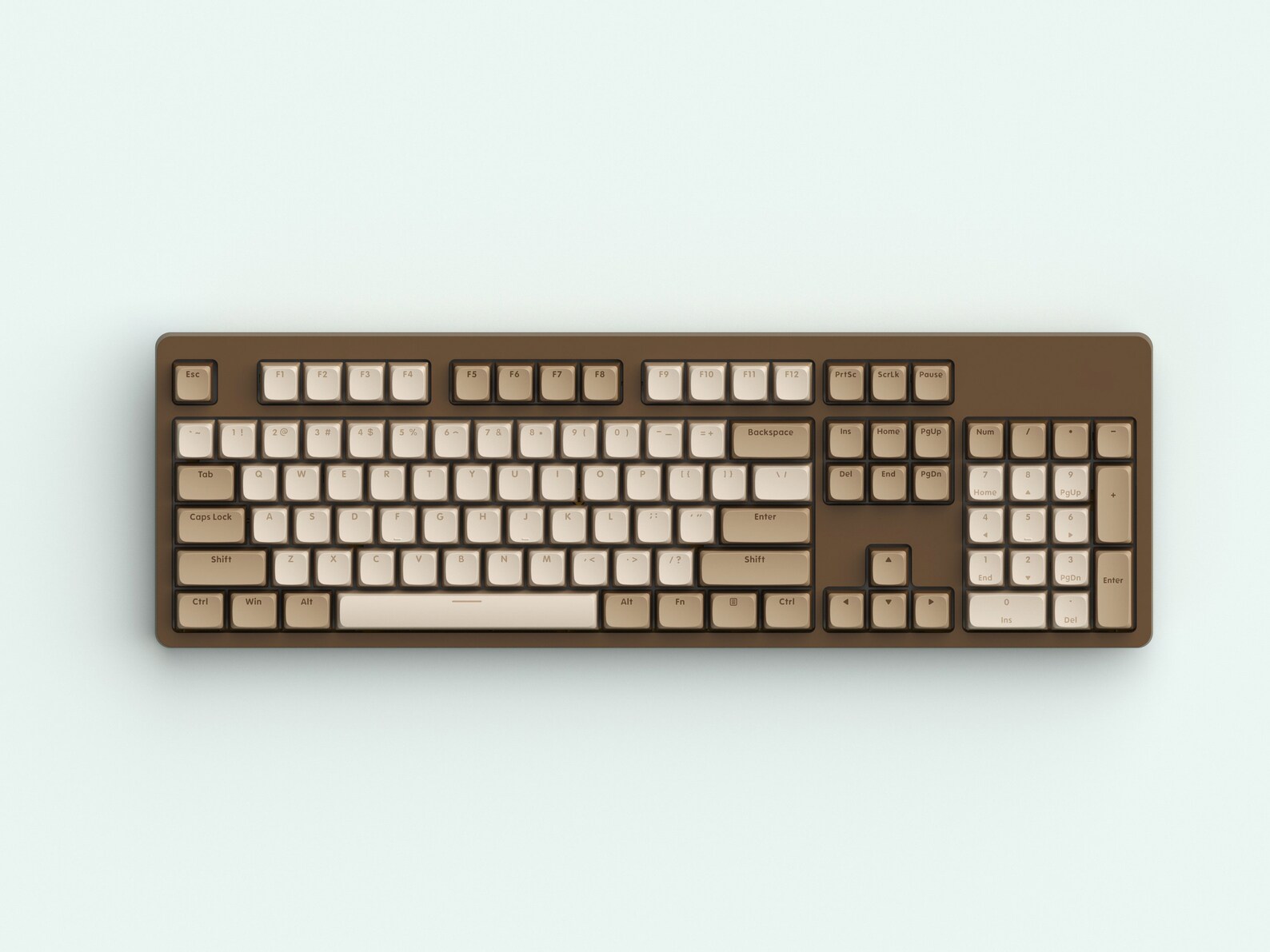 Brown XDA Pudding Pbt 117 Keycaps Set doubleshot Cherry Mx Etsy
