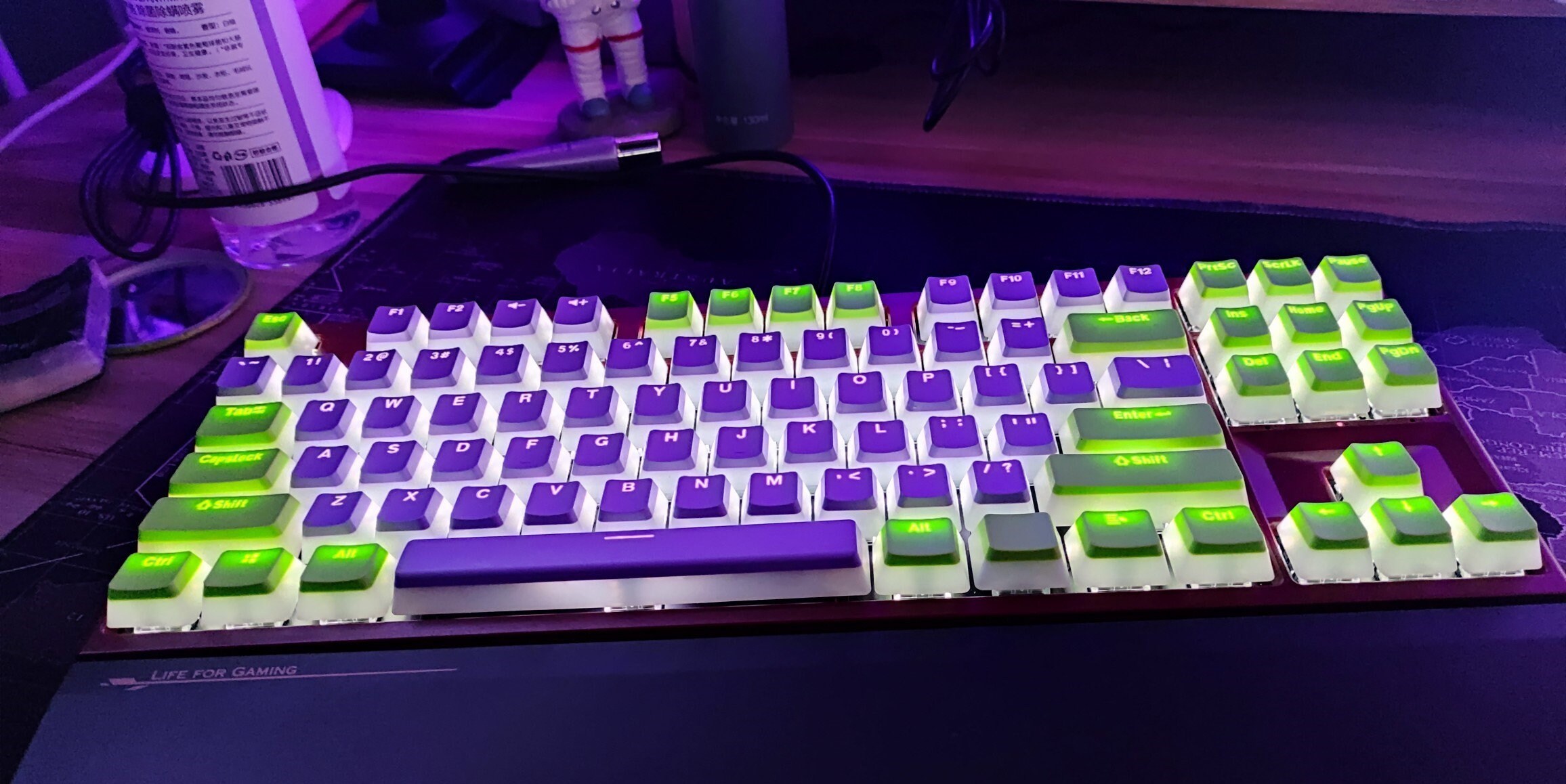 Custom Pudding Backlit PBT Keycaps Set for Nonstandard 68/84/87/96/98