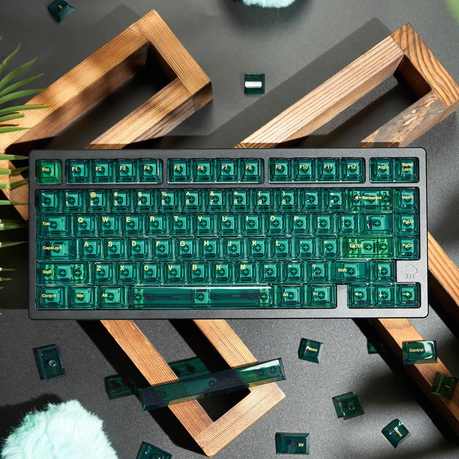 Jade Green Keycaps: 157-key Transparent PC Cherry MX Set - Etsy