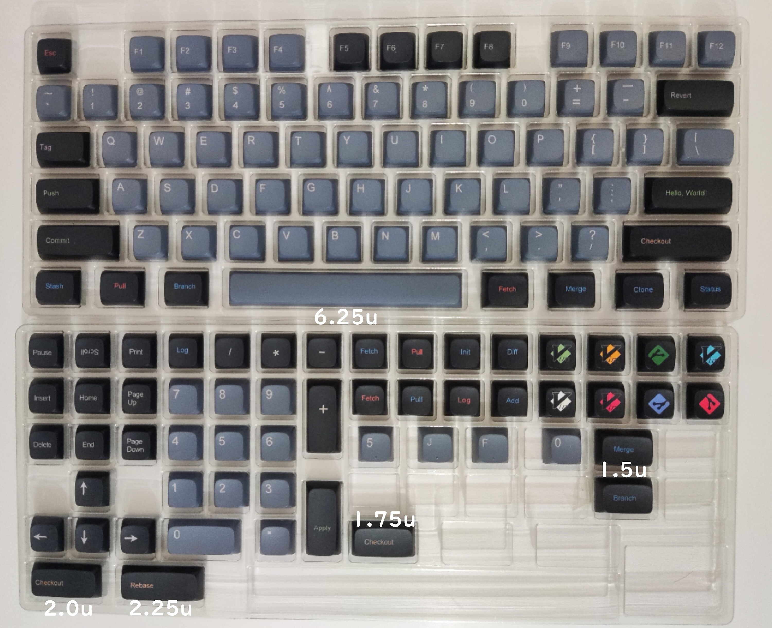 【色:Black-CHERRY-PBT-BlackGrayOrange】Drun Amazon.com: dagaladoo Grey black keycap set 136 key gradient