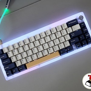 Rudy PBT Cherry Profile Keycaps Set - 127 Keys for 64/75/TKL/100% Mechanical Keyboards (ANSI)