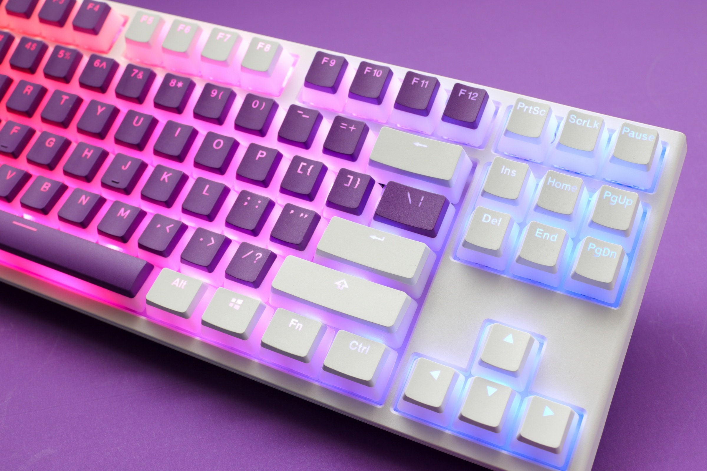 Custom Pudding Backlit PBT Keycaps Set for Nonstandard 68/84/87/96/98