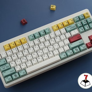 PBT Keycaps Set |English (ANSI)|141 Keys | Cherry Profile | mechanical keyboard |60 ,65,75 ,TKL ,100% Keyboard |