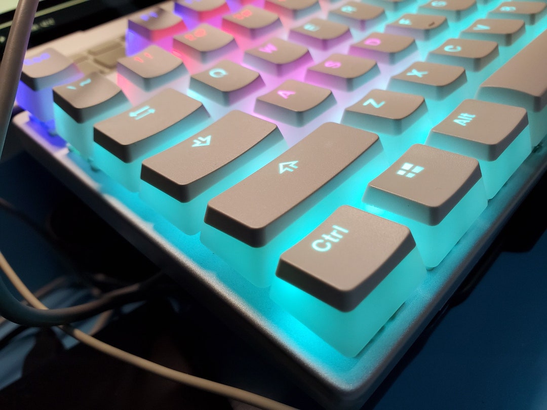 Black Pudding Translucent Backlit Keycaps Set OEM Profile Cherry Mx for