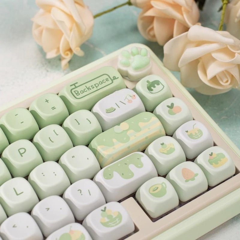 Cute Creamy Keyboard - Etsy