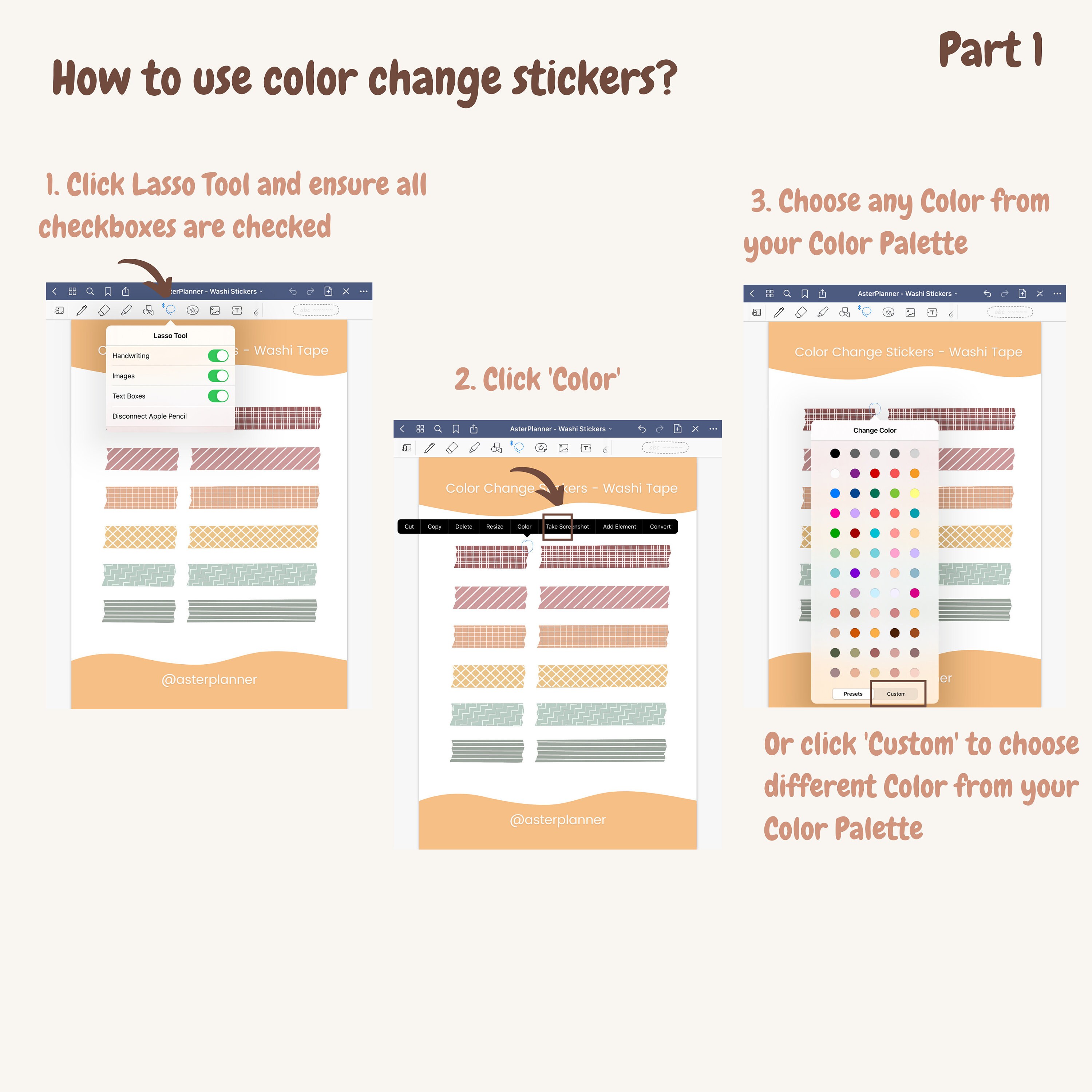 Goodnotes Digital Brush Stickers Brush Stickers Goodnotes Etsy