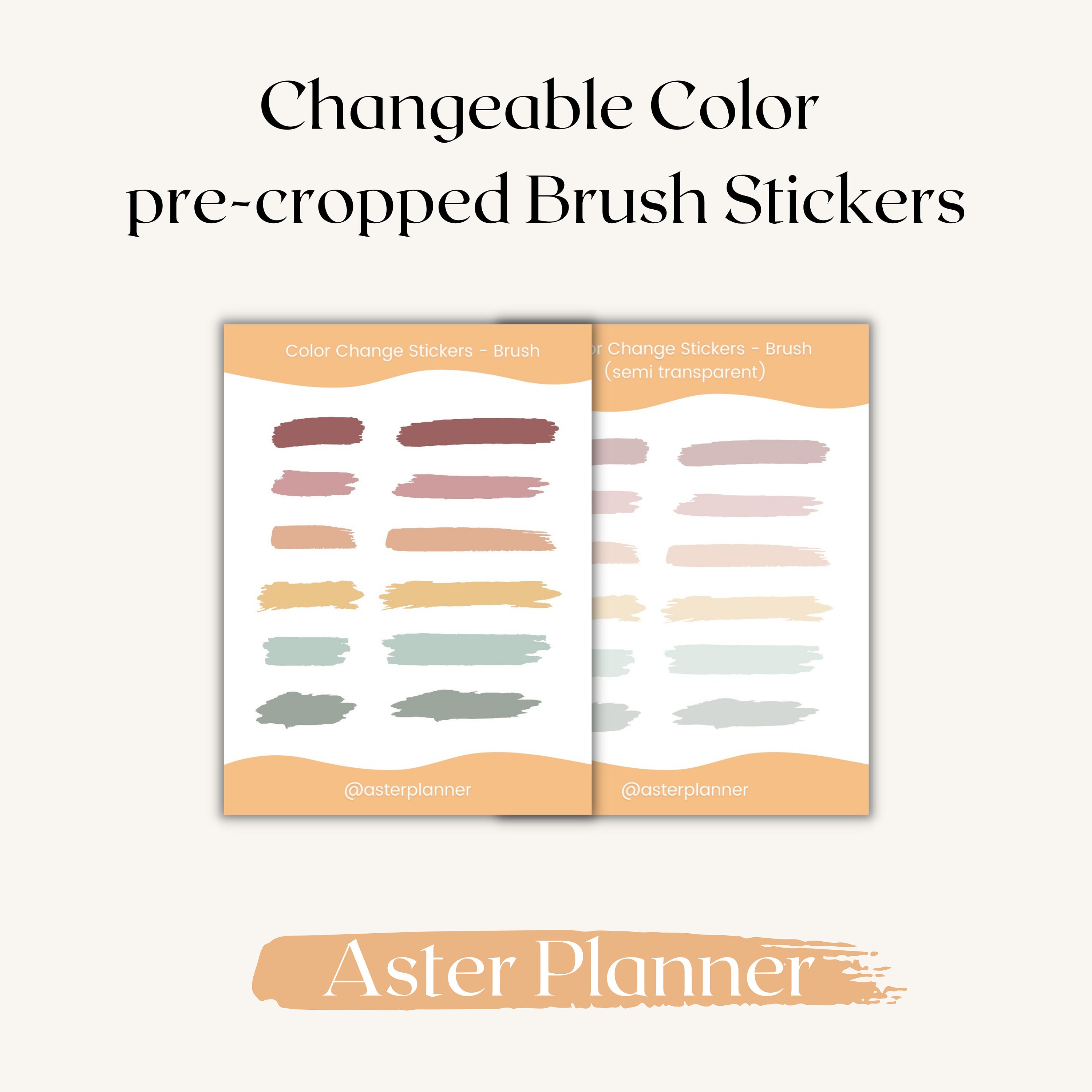Goodnotes Digital Brush Stickers Brush Stickers Goodnotes Etsy