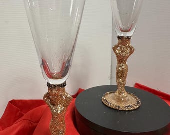 The “ Golden Girls”  glass set   ( 3 glasses)