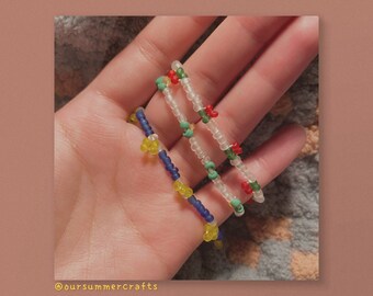 Simple beaded fruity bracelet | Y2K bracelet | simple kawaii bracelet