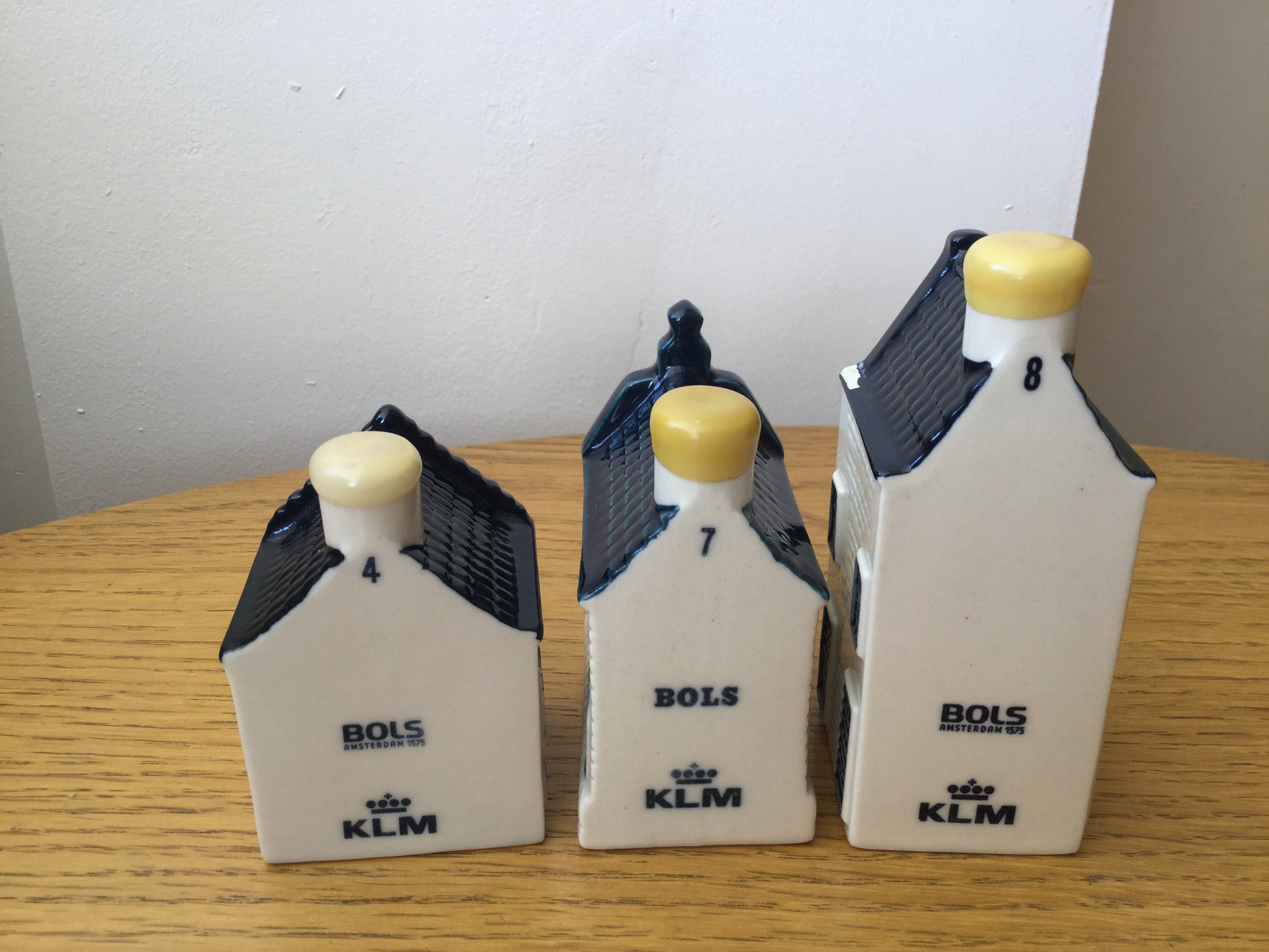 Beautiful Hand Painted Delft KLM Ceramic Houses. Sought Etsy UK