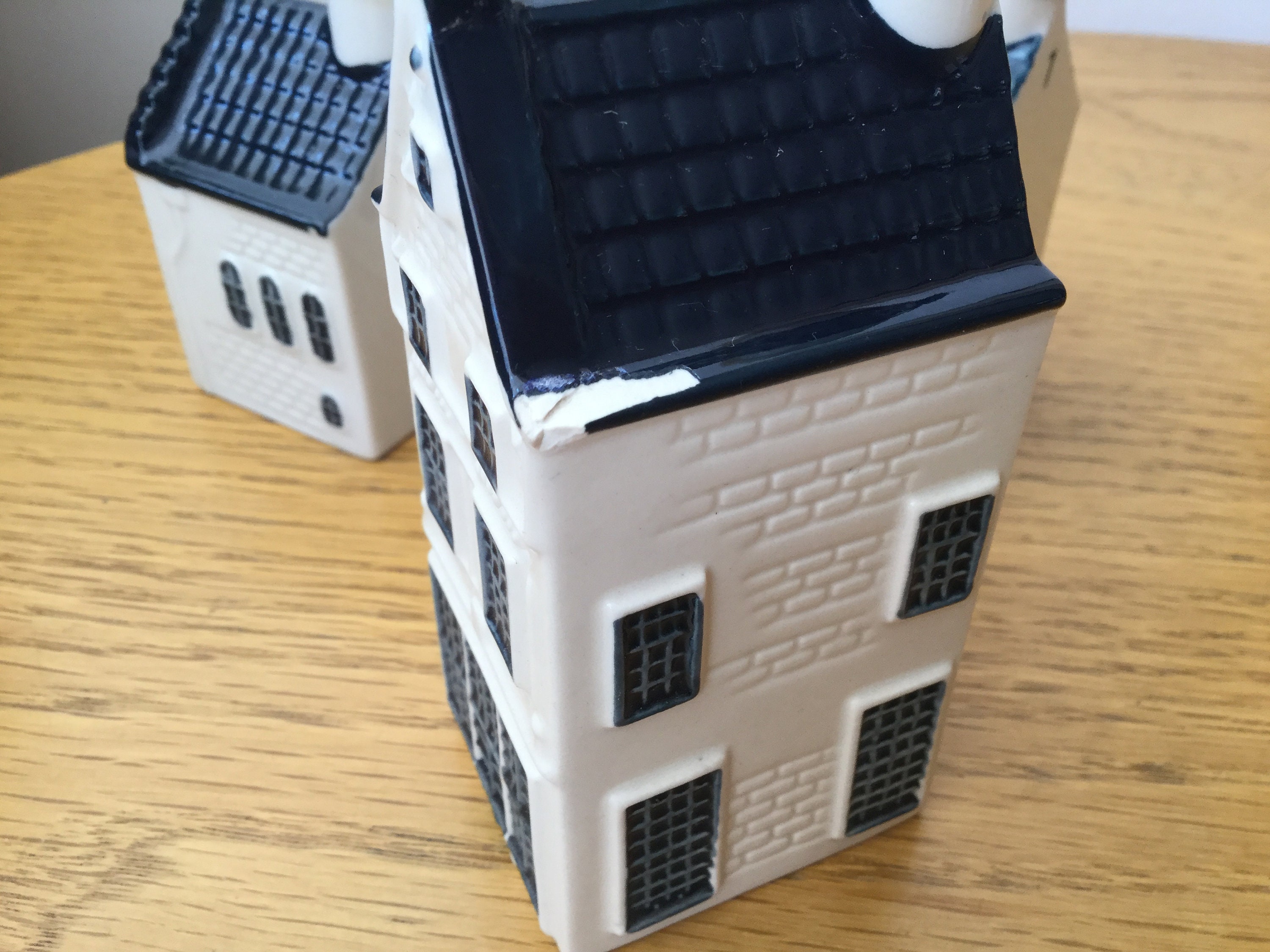 Beautiful Hand Painted Delft KLM Ceramic Houses. Sought Etsy UK