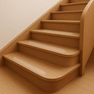 Antislipstrips voor trappen [16 stuks] [5 x 65 cm] Zelfklevende & transparante antislipstrips Waterdichte slipbescherming