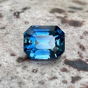Teal Sapphire l 1.10 Ct l Emerald l 5.8x4.7x4.1mm l Cushion Cut l Fine Sapphires For Engagement Ring l Sapphire For Fashion Jewelry