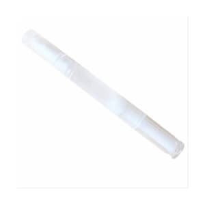 May include: A clear, pen-shaped nail cuticle oil applicator. The applicator is made of transparent plastic and has a white, absorbent tip. The pen is designed for easy application of cuticle oil to moisturise and condition nails.