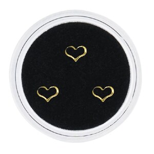 Gold Heart Tooth Gem, 3pc Tooth Gem, Dental Teeth Jewelry,  Teeth Gems, Fashion Tooth Decoration