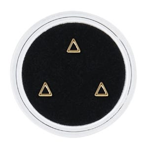 Gold Triangle Tooth Gem, 3pc Tooth Gem, Dental Teeth Jewelry, Teeth Gems, Fashion Tooth Decoration, Triangle Tooth Gem, Tooth Gem Kit