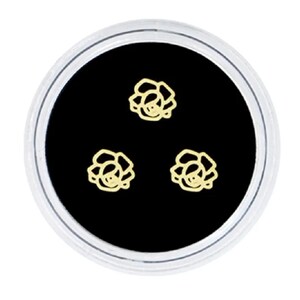 Gold Rose Tooth Gem, 3pc Tooth Gem, Dental Teeth Jewelry,Teeth Gems, Fashion Tooth Decoration, Tooth Gem, Tooth Gem Kit, Flower Gem