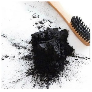 Aktivkohle Pulver, natürliches Zahnweißpulver, Zahnweißcreme, Bio, Mundhygiene, Zahnpflege, Zahn