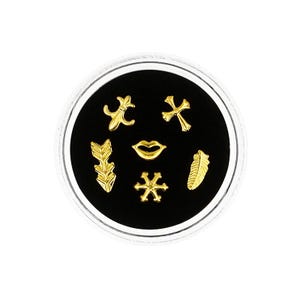 Gold Tooth Gem, 6 pc Tooth Gem,Dental Teeth Jewelry, Teeth Gems, Fashion Tooth Decoration, Tooth Gem Kit