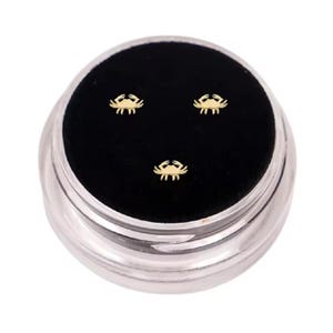 Gold Scorpian Tooth Gem, 3pc Tooth Gem, Dental Teeth Jewelry,  Teeth Gems, Fashion Tooth Decoration, Zodiac Tooth Gem, Tooth Gem Kit