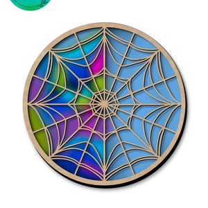Wednesday stained glass window, SVG laser cutting file, glowforge ready file, digital download, with base back plate