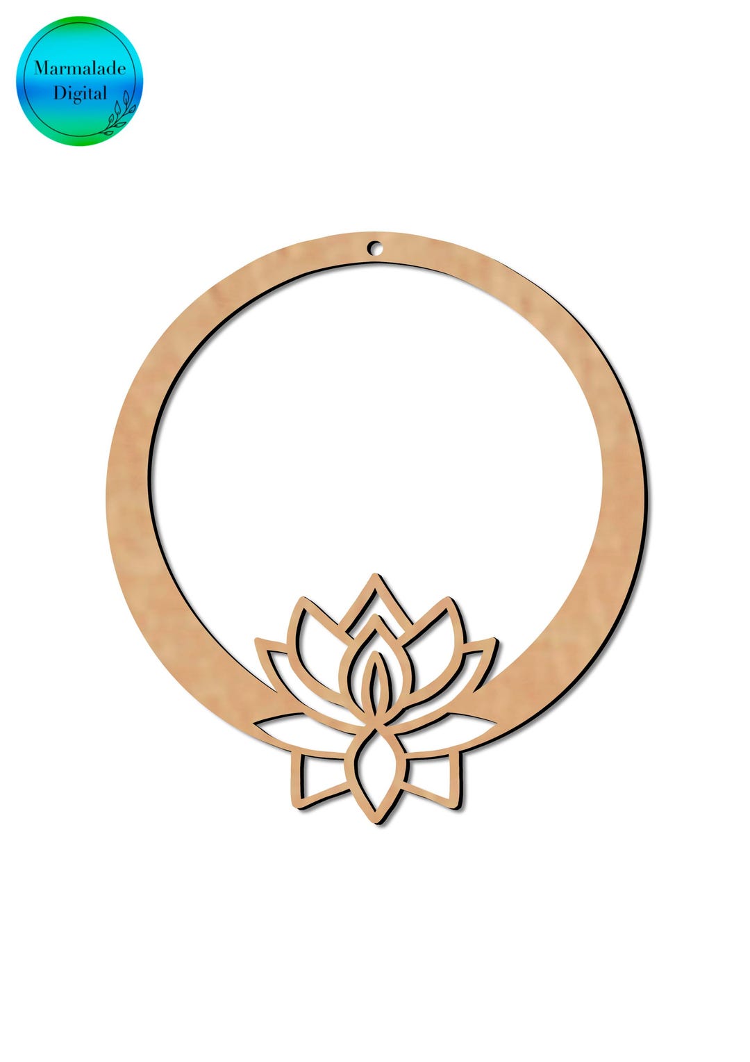 Lotus Flower Macrame Ring, Wall Hanging, SVG Glowforge Laser Cutting ...