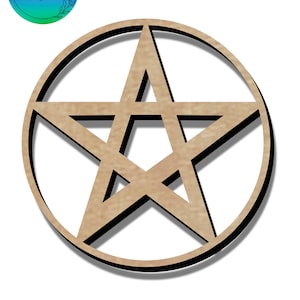 Pentagram macrame blank, laser cutting file,SVG digital download file, glowforge cutting files, cricut cutting file