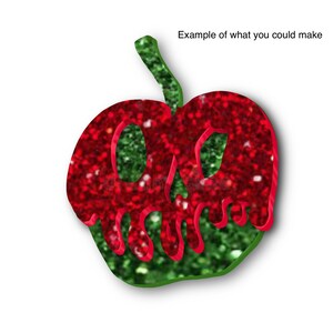 Poison apple Laser cutting file, SVG digital download file, glowforge cutting file