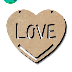 Love Heart macrame SVG file, digital download, Valentine’s Day craft, love token, glowforge ready file, macrame blanks