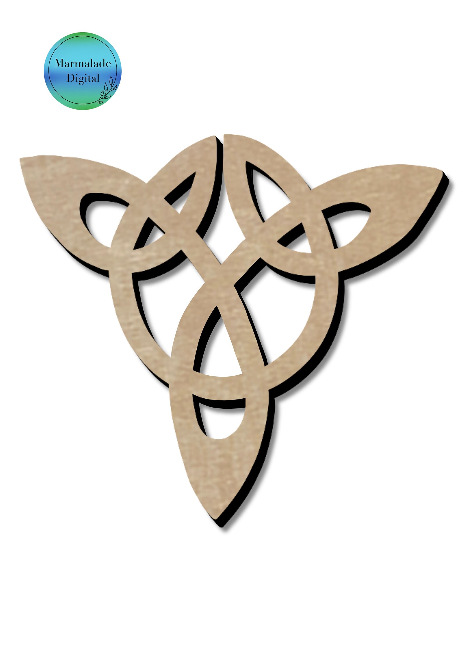 Hand Drawn Celtic Knot Macrame SVG File Set, Ready File