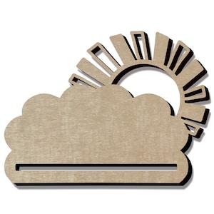 Sun and Cloud macrame Laser cutting file, SVG digital download file, glowforge laser cutting file