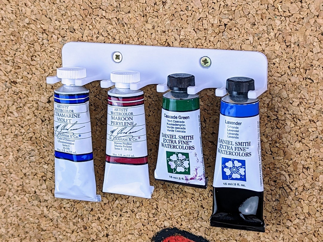 Wall Mounting Paint Tubes Organizer 1/2 Inch 12.7mm Tube Holder Art