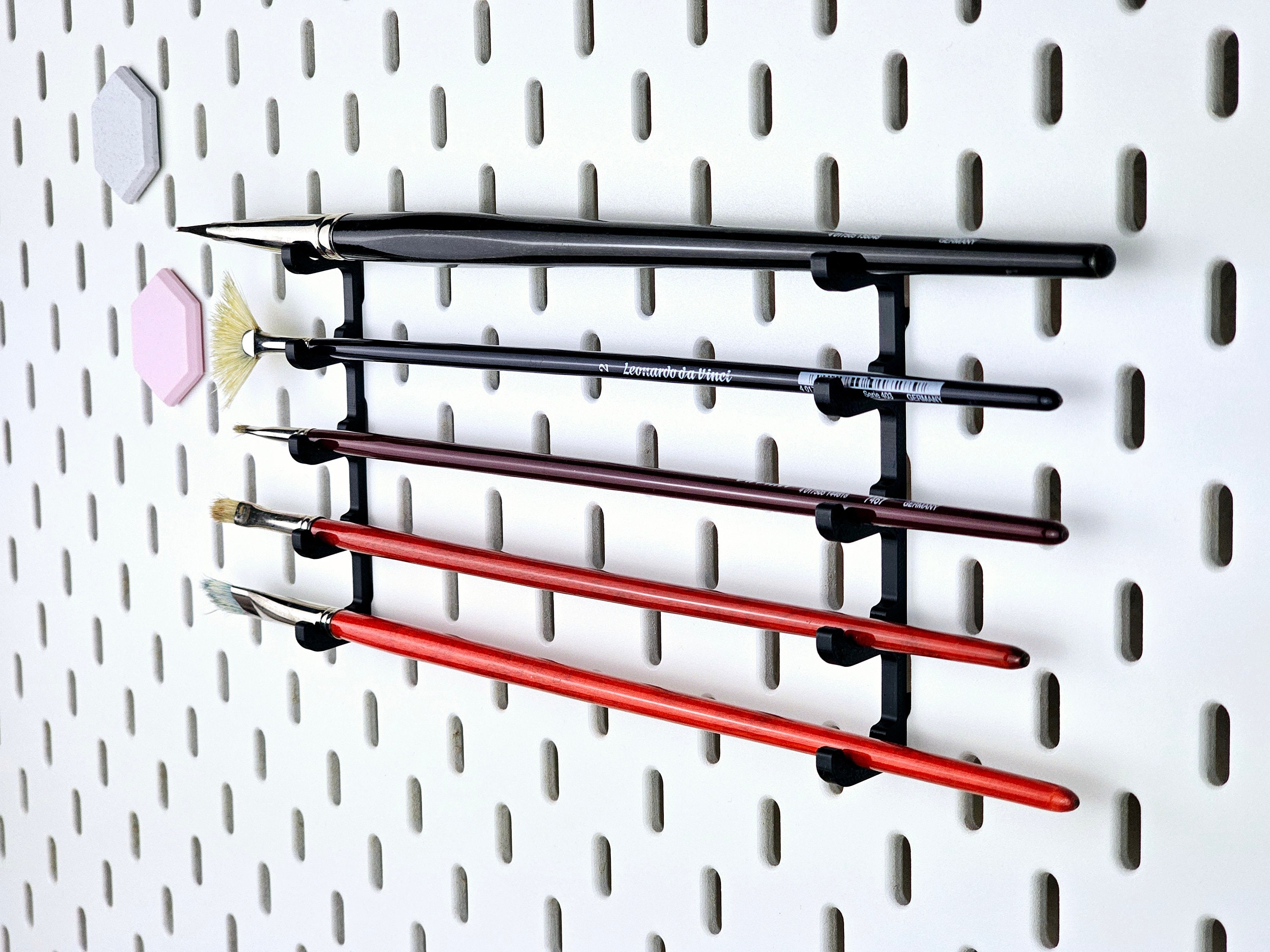 Ikea Skadis Kompatible Uni-Haken 10-50mm, Pegboard, Haken, Verschiedene Größen, Besserer Halt Durch Einrastfunktion