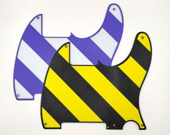 Custom Stripe Pickguard Esquire 5-Hole for Fender and Squier Electric Guitars Various Colors