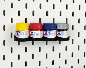 Organizador de pintura Tamiya de 36 mm para placas perforadas Skadis y Uppspel - Soporte para pintura de modelismo