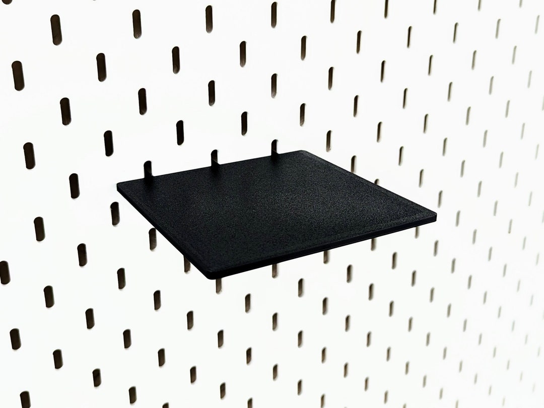 Mini Shelf 12x12 Cm Compatible With Skadis Pegboards Various Colors