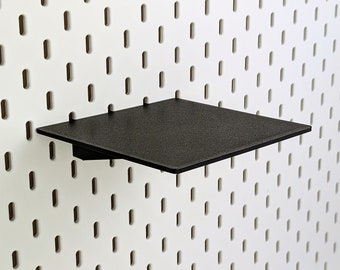 Estante cuadrado de 15x15 cm para paneles perforados estilo Skadis - Varios colores - Accesorios para paneles perforados - Organización de pared