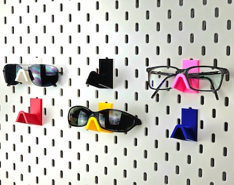 Brillenhalter für Skadis Pegboards - Verschiedene Farben - Brillenregal - Ablage
