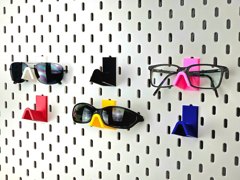 Goggles Holder in various colors compatible with ikea skadis pegboards