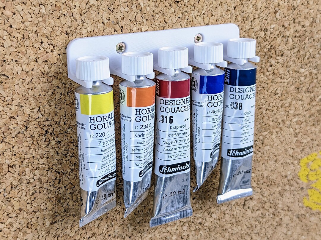 Wall Mounting Paint Tubes Organizer 8 Mm Tube Holder Art Etsy
